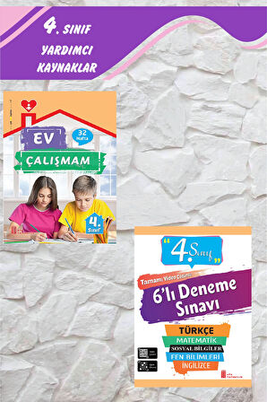 4.Sınıf Evde Tekrar Çalışmaları (Ev Çalışmam+6 lı Deneme)