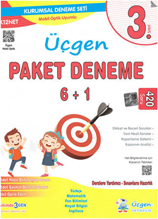 Üçgen 3.Sınıf Beceri Temelli İlkokul Yolculuğu Seti+Paket Deneme 6+1-2024