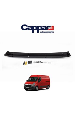 Opel Movano Ön Cam Güneşliği Siperlik Vizör Şapka Terek Akrilik (ABS) Piano Black 2010-2019