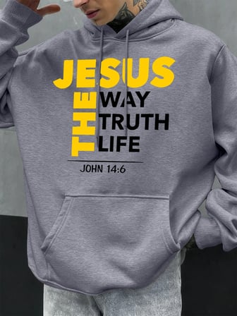 İsa Yol Gerçek Yaşam Baskılar Erkekler Hoodie Sonbahar Gevşek Giyim Cep Hip Hop Kazak Polar R