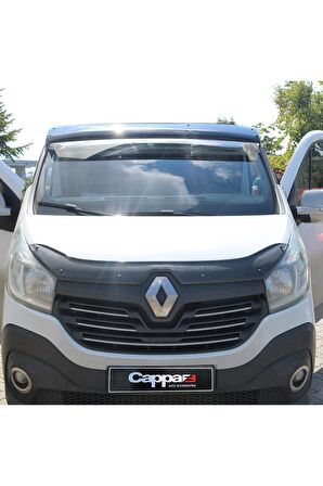 Renault Trafic 3 Ön Cam Güneşliği Siperlik Şapka Vizör Terek (ABS) Piano Black 2014 Ve Sonrası