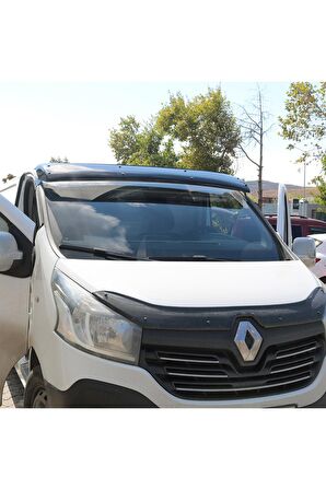 Renault Trafic 3 Ön Cam Güneşliği Siperlik Şapka Vizör Terek (ABS) Piano Black 2014 Ve Sonrası