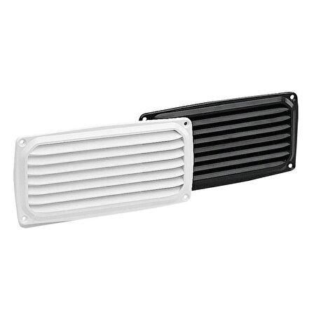 Ventilation Shaft Grilles Cover, 200x100mm, Black