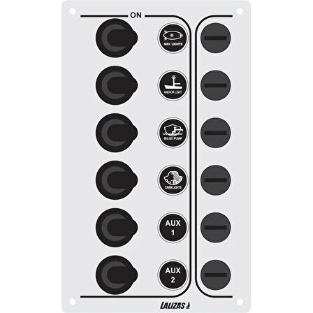 Kontrol Paneli "Sp6 Ekonomi",6 Su Geçirmez Anahtar