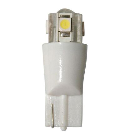 Ampül 12V, LED, T10, W2.1X9.2D, cool white - 4SMDs+1LED, 9,2x29,5mm