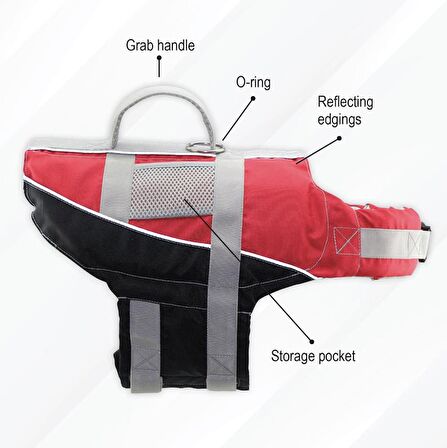COMFY KÖPEK CAN YELEĞİ , 40-80kg, XL,KIRM.