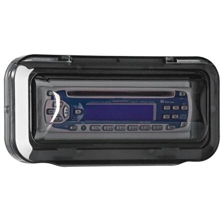 Univ.Case Cover f/ Radio/CD , Curved, Smoked Transparent