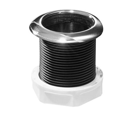 Thru-Hull w/Inox Flange, Threaded 1", L.87mm