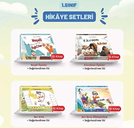 1.Sınıf Okumayı Sevdiren 40 lı Hikaye Seti(Değerlendirme Ekli)+ Hızlı Okuma