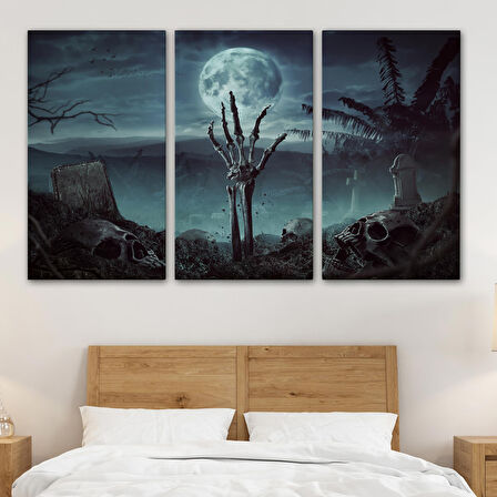 Mezardan Çıkan El, Mezarlıkta Dirilmiş El Dekoratif Duvar Tablosu-5205