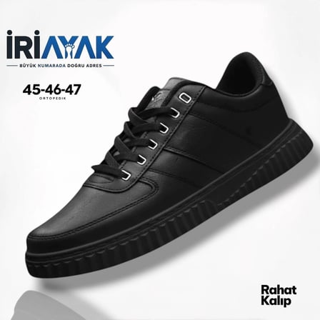  Erkek Büyük Numara Rahat Kalıp Sneaker Spor Ayakkabı (45-46-47)