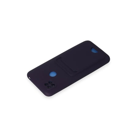 Xiaomi Redmi 9C Kılıf Kelvin Kartvizitli Silikon - Derin Mor