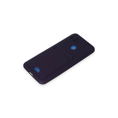 Xiaomi Redmi 9C Kılıf Kelvin Kartvizitli Silikon - Derin Mor