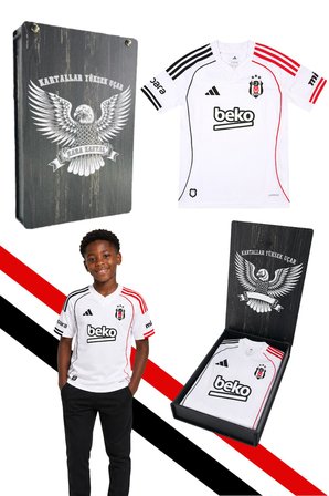ORJİNAL LİSANSLI ADİDAS BEŞİKTAŞ FORMA 25-26 SEZON BEYAZ ÇOCUK FORMASI LAZER KUTU HEDİYELİ