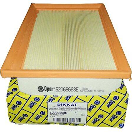 Hava Fılıtresı orjınal Opar 52069663e Egea 1.6 Dızel