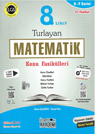 7 den 8 e Geçenler İçin Yaz Kurs Modülü + 8.Sınıf Turlayan Matematik Fasikülleri + Soru Bankası