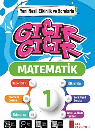1.Sınıftan 2.Sınıfa Geçenler İçin Tekrar Seti 2( Gıcır Cıcır Türkçe-Matematik- Bil Bul Eğlen)