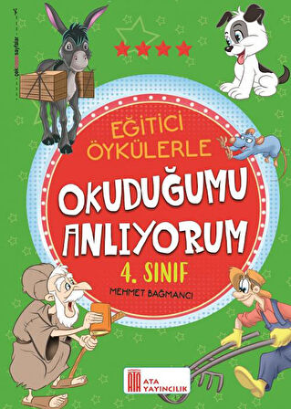 4. Sınıf Okula Yardımcı Eğitici Okuduğumu Anlıyorum - Dikkat ve Zeka Gelişimi - 10 lu Hikaye Seti 2