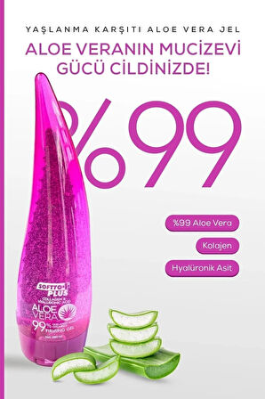 İNCE ÇİZGİ VE KIRIŞIKLIKLARI AZALTAN, KOLAJEN, HYALURONİK ASİT İÇEREN ALOE VERA JEL 250ML