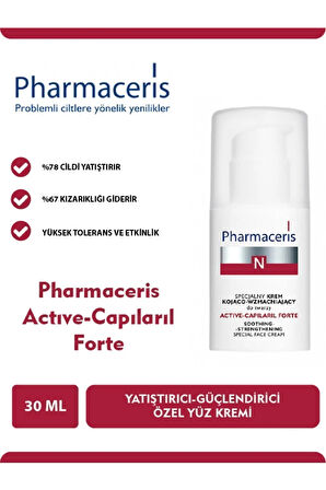 N Active-capileril Forte Yatıştırıcı Güçlendirici Özel Yüz Kremi 30ml Dermocosmetic