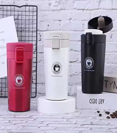 380 ML Termal Kupa Çift Duvar Paslanmaz Çelik Kahve Fincanı Termos Su Şişesi Çay sızdırmaz Kupa