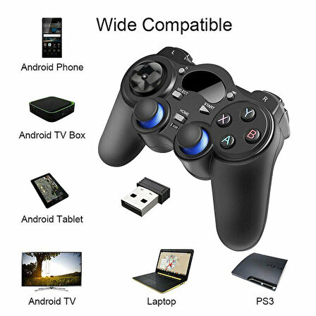 Annunaki 2.4GHz  Telefon PC TV Tablet Uyumlu Kablosuz Oyun Denetleyicisi Gamepad Joystick