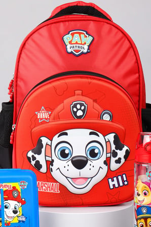 x Dekomus Lisanslı Paw Patrol Marshall 40 Cm Büyük Boy Okul Çantası,Beslenme Kabı,Matara Seti