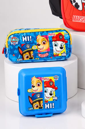 x Dekomus Lisanslı Paw Patrol Marshall 40 Cm Büyük Boy Okul,Termoslu Beslenme ve Kalem Çantası,Beslenme Kabı,Matara Seti