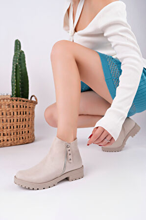 2322 SÜET KISA BOY FERMUARLI BOT