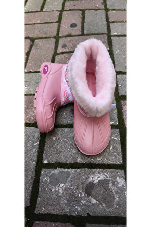 KIZ ÇOCUK SU GEÇİRMEZ İÇİ KÜRKLÜ KAR BOTU