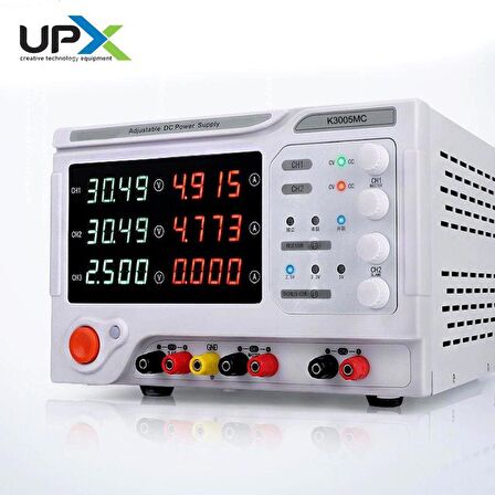 Upx K3005MC 0-30V 0-5A  3 Çıkışlı Dc Ayarlı Güç 4 Haneli Kaynağı