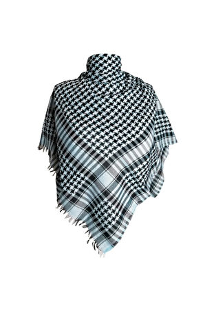 Pamuklu Puşi, Poşu, Kefiye Şal 100x100 KSL2319
