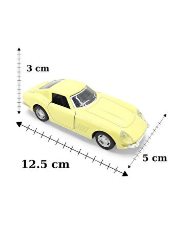 Nostaljik Metal Çek Bırak Araba Krem Kapılar Açılır ( 1/36 Ölçek ) Mod:1