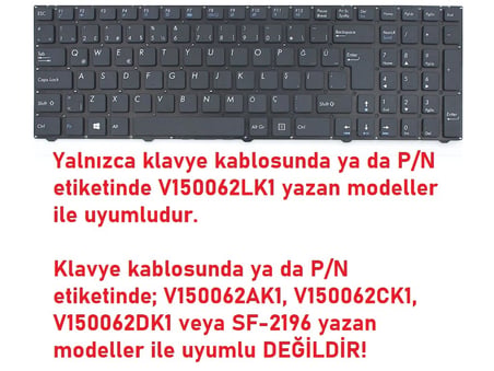 Casper Nirvana C7D.5500-8T45A Klavye Siyah V2