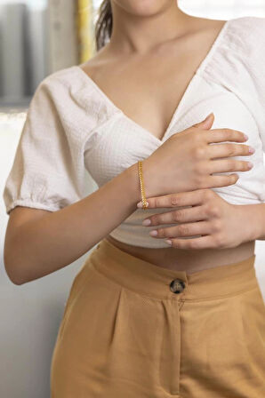 Yiğitbaşı Gold 22 Ayar Döküm Fancy Bileklik