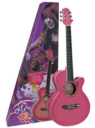 GRA1KCPK Akustik Gitar GYPSY Rose Set