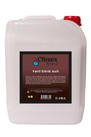 Clintex Kimya Saf Yerli Sitrik Asit 5 Kg