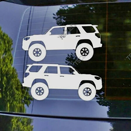 4Runner Kelebek Cam Oto Sticker 17 CM 2 Adet