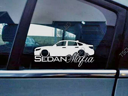 Accord 10th gen Kelebek Cam Araba oto Sticker 19 cm 2 Adet
