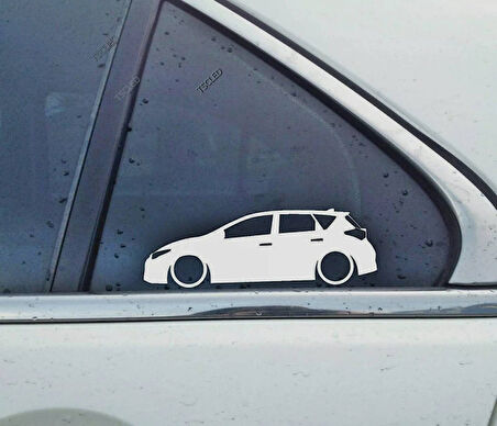 Auris 2nd genKelebek Cam Araba oto Sticker 19 cm 2 Adet