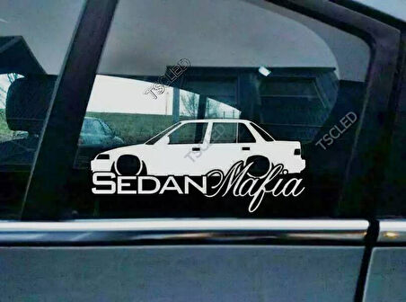 Civic EF Sedan Kelebek Cam Araba oto Sticker 19 cm 2 Adet