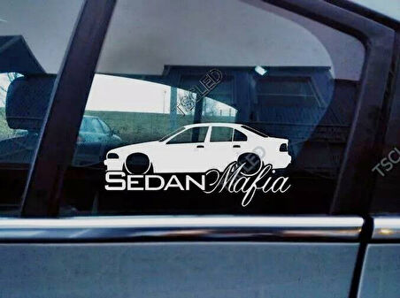 E39 5-Series Kelebek Cam Araba oto Sticker 19 cm 2 Adet