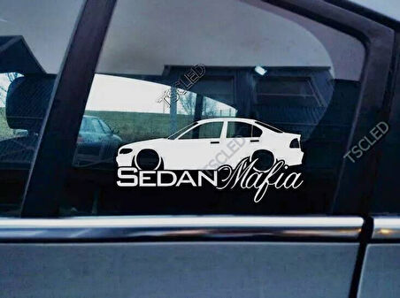 E46 3-series 2002-06 Kelebek Cam Araba oto Sticker 19 cm 2 Adet