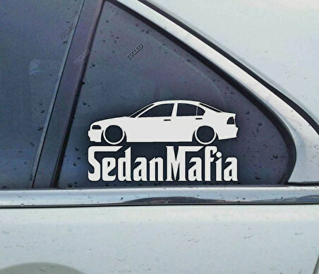 E46 3-series sedan Kelebek Cam Araba oto Sticker 19 cm 2 Adet