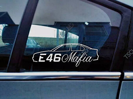 E46 sedan 320i Kelebek Cam Araba oto Sticker 19 cm 2 Adet