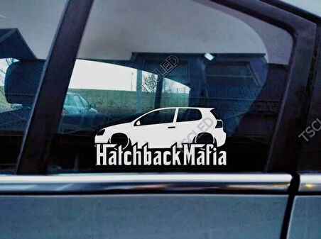 Golf Mk5 GTI Kelebek Cam Araba oto Sticker 19 cm 2 Adet