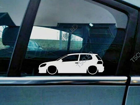 Golf Mk6 Kelebek Cam Oto Sticker 17 CM 2 Adet