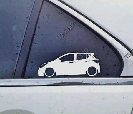 i10 2nd gen Kelebek Cam Oto Sticker 17 CM 2 Adet