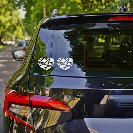 Kırık Kalp Araba Oto Sticker Yapıştırması_76
