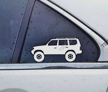 Land Cruiser Prado Kelebek Cam Oto Sticker 17 CM 2 Adet